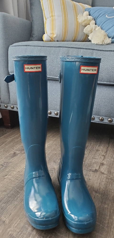 Blue Hunter Boots